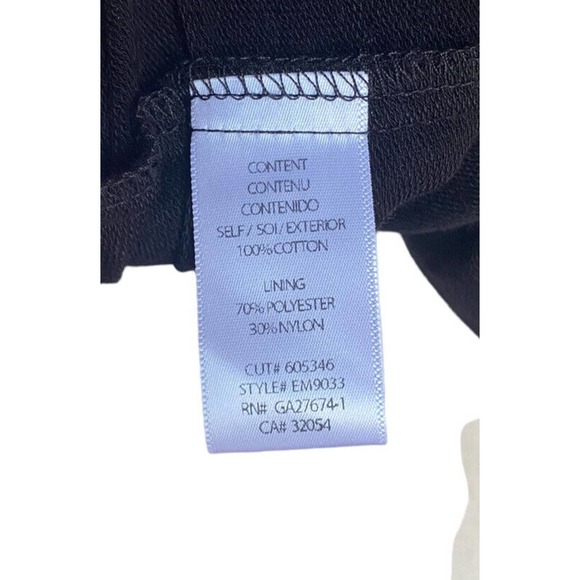 Eva Franco Black Top Blouse Boho Ethnic Sheer Embroidered Sleeves‎ 0 Small New - Picture 6 of 6